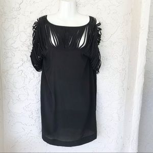 ✨LOVE Binetti by Diego Binetti 100% Silk Strappy tunic/dress, Sz4, NWT.